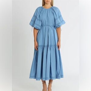 NWT Joslin Vivienne Cotton Midi Smock Dress size 8